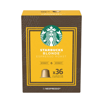 Starbucks Blonde Espresso Roast 6 XXL, Nespresso-kompatibel, 36 Aluminium-Kaffeekapseln, 206 Gramm, 36 Kapseln